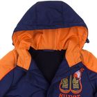 Комплект (куртка, брюки) для мальчика, рост 98 см, цвет тёмно-синий/оранжевый (арт. Ш-0147) - Фото 3