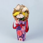 Пакет для цветов "Хризантема", индиго, 12 х 10 см - Фото 2