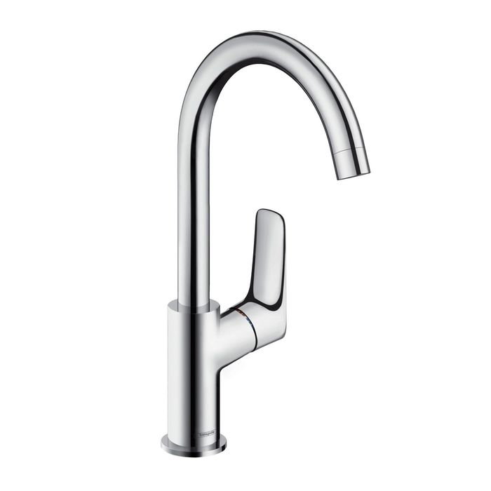 Смеситель для раковины Hansgrohe Logis 71130000, 210 мм, поворотный излив