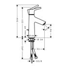 Смеситель для раковины Hansgrohe Тalis S New 72020000, 110 мм, с донным клапаном - Фото 2