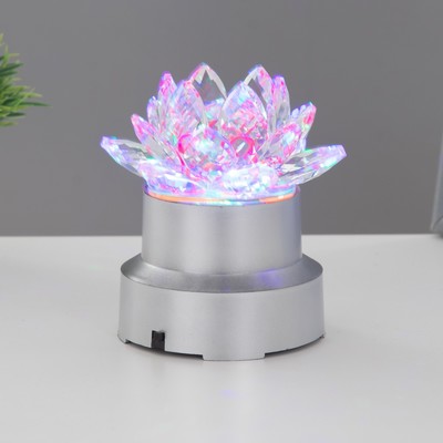 Подставка с подсветкой для сувениров RISALUX пластик, 6×8 см, 7 диодов