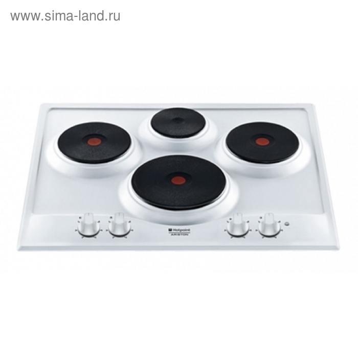 Варочная поверхность Hotpoint-Ariston PC 604 (WH)/HA, электрическая, 4 конфорки, белый - Фото 1