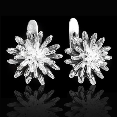 Серьги «Фраста», цвет серебро