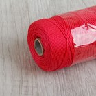 Нить для плетения кручёная, d=1,1мм, 150±1м, цвет красный - Фото 2