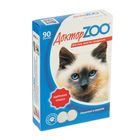 Мультивитаминное лакомство "Доктор ZOO - Здоровая кошка" для кошек, 90 таб - Фото 1