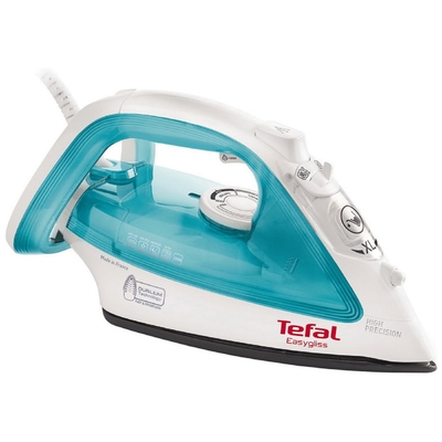 Утюг Tefal FV3910E0, 2200 Вт, керамическая подошва, вертикальное отпаривание, голубой