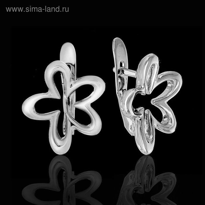 Серьги «Садок», цвет черненое серебро - Фото 1