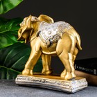 Фигура "Слон средний" бронза/серебро 31х12х27см - Фото 3