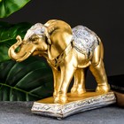 Фигура "Слон средний" бронза/серебро 31х12х27см - Фото 4