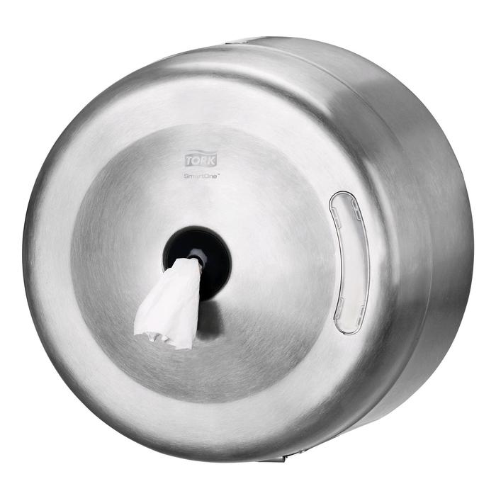Диспенсер Tork SmartOne для туалетной бумаги в рулонах (T8) металл - Фото 1