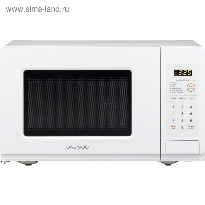 Микроволновая печь Daewoo KOR-6LCBW. 20 л, 700 Вт, белый - Фото 1