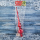 Верхушка на ёлку «Узорная снежинка» 28 см, красный - Фото 3