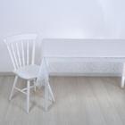 Скатерть без основы многоразовая «Ажур», 120×180 см, прозрачная - Фото 2