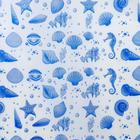 Штора для ванной «Ракушки», 180×180 см, белая - Фото 2