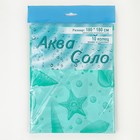 Штора для ванной «Ракушки», 180×180 см, полиэтилен, цвет зелёный - Фото 4