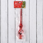 Верхушка на ёлку «Снежный узор» 20 см, красный 1332570