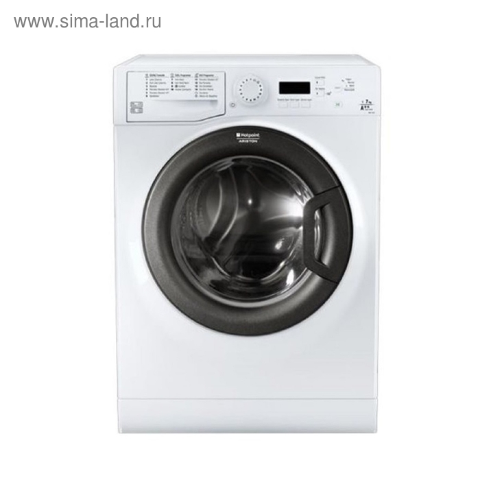 Стиральная машина Hotpoint-Ariston VMSF 6013 B, класс А+, 1000 об/мин, 6 кг, чёрно-белая - Фото 1