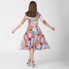 Платье женское, размер 54, рост 170 см, цвет цветной принт (арт. Y0269-0154 С+) - Фото 2