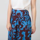 Юбка женская, размер 54, рост 170 см, цвет сине-коричневые цветы (арт. Y1161-0131 С+) - Фото 3