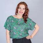 Блуза женская, размер 50, рост 170 см, цвет зелёный (арт. B1395-0869 С+) - Фото 6