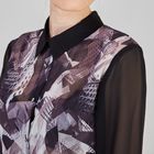 Блуза женская, размер 50, рост 170 см, цвет цветной принт (арт. Y1017-0171 С+) - Фото 5