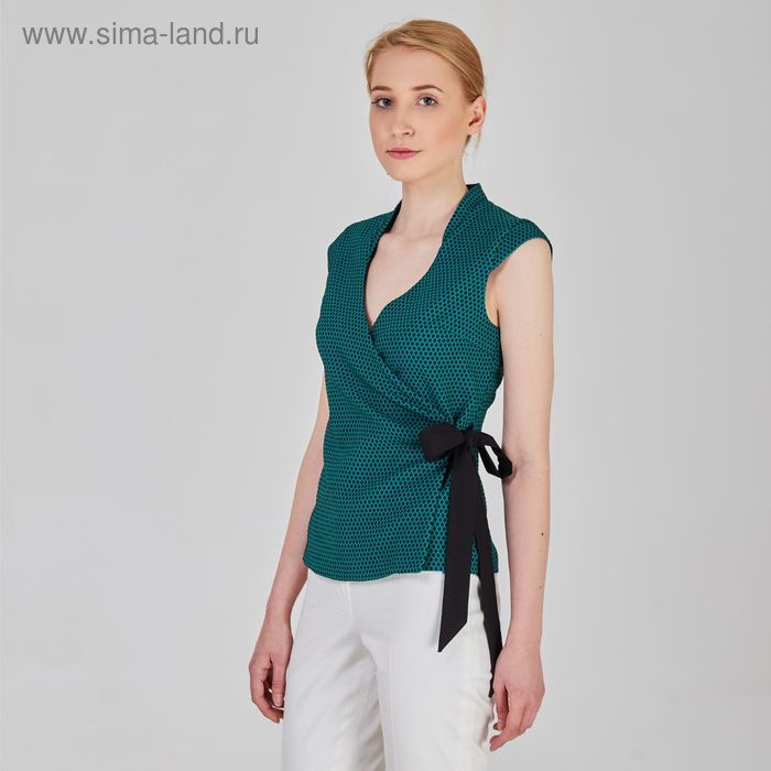 Блуза женская, размер 42, рост 170 см, цвет зелёный (арт. Y9831-0101) - Фото 1