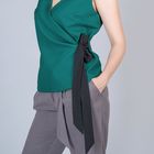 Блуза женская, размер 42, рост 170 см, цвет зелёный (арт. Y9831-0101) - Фото 7
