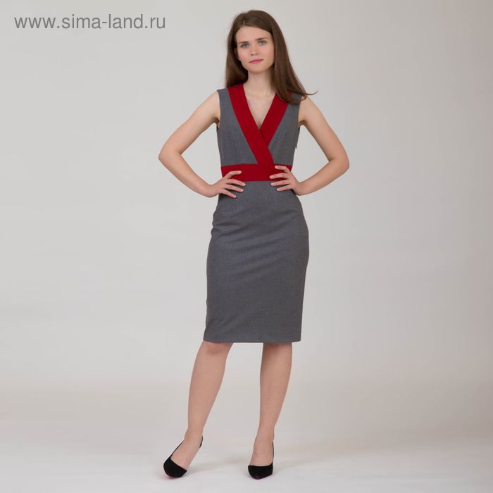Платье женское, размер 46, рост 170 см, цвет серый (арт. Y4304-0211) - Фото 1