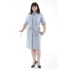 Платье-рубашка женское, цвет серый в полоску, размер 50, рост 170 - Фото 2