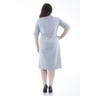 Платье-рубашка женское, цвет серый в полоску, размер 52, рост 170 - Фото 5