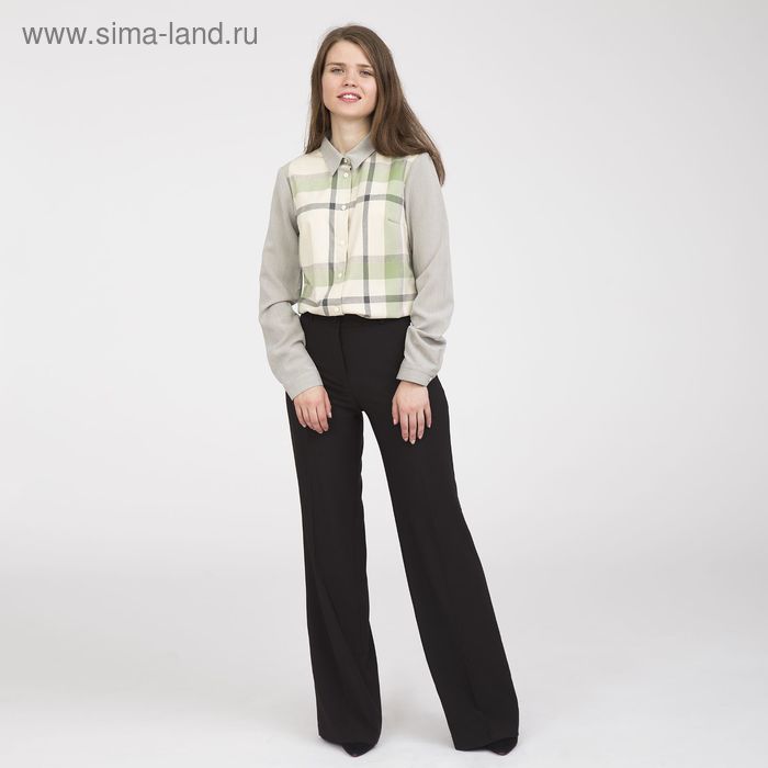 Блуза женская, размер 50, рост 170 см, цвет серый (арт. Y1214-0171 С+) - Фото 1