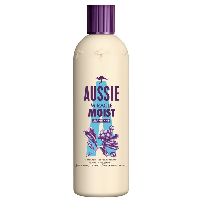 Шампунь для волос Aussie Miracle Moist, 300 мл - Фото 1