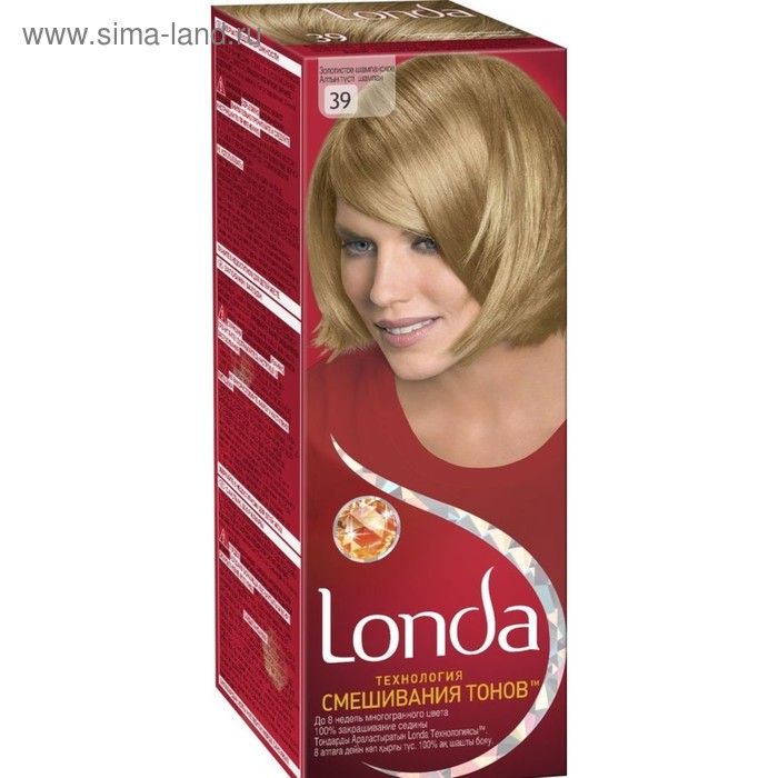 Крем-краска для волос Londa "Золотистое шампанское: 39", 60 мл - Фото 1