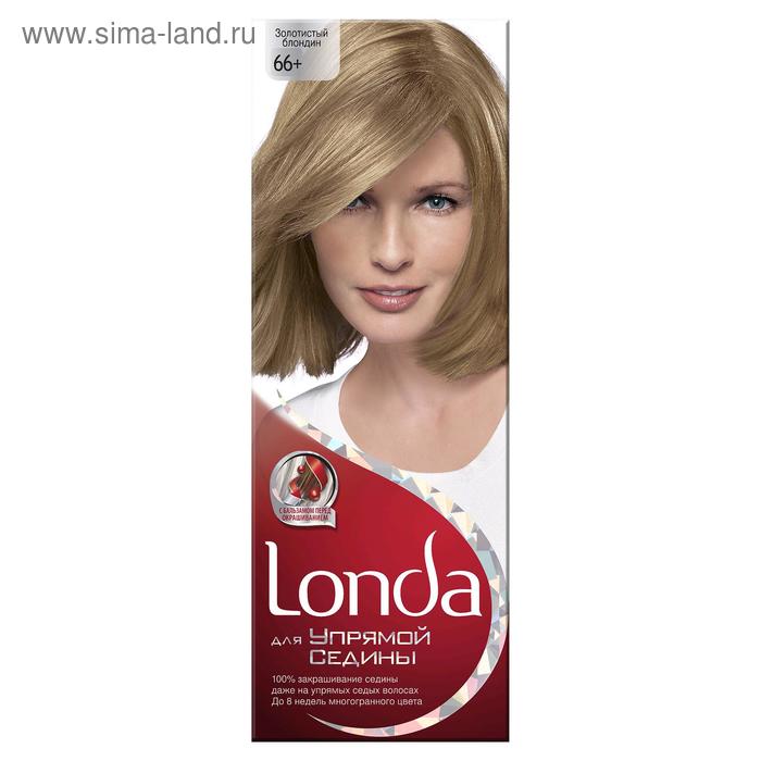 Крем-краска для волос Londa «Для упрямой седины», тон 66+, золотистый блондин - Фото 1