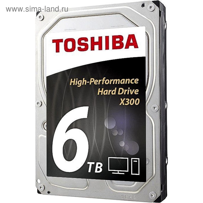 Жесткий диск Toshiba X300 6Tb (HDWE160UZSVA) SATA-III - Фото 1