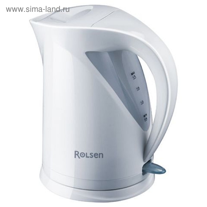 Чайник электрический Rolsen RK-2707M, пластик, 1.7 л, 2200 Вт, подсветка, белый - Фото 1