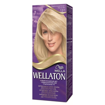 Крем-краска Wellaton "Яркий пепельный блондин 12/1", 60 мл