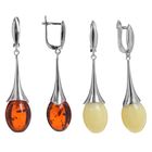 Серьги «Янтарь» вишенки, цвет МИКС - Фото 1