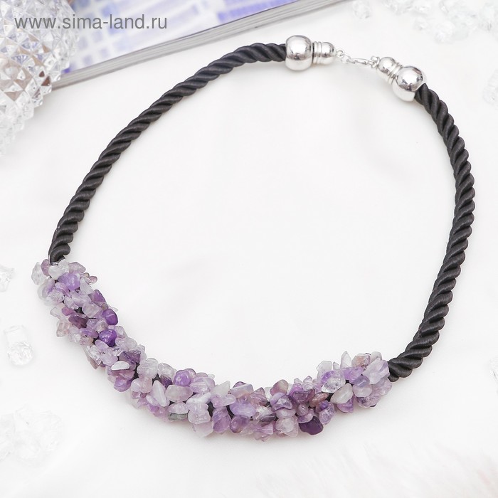 Колье жгут «Аметист», 45см - Фото 1