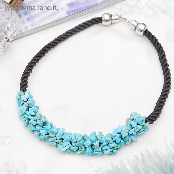 Колье жгут «Бирюза», 45см - Фото 1
