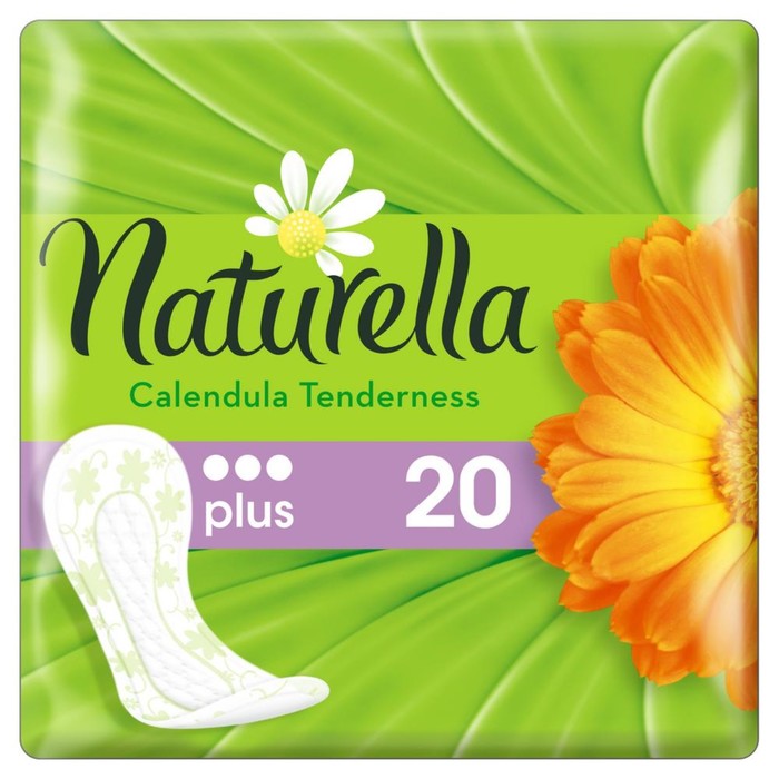 Ежедневные прокладки Naturella Calendula Tenderness Plus, 20 шт. - Фото 1