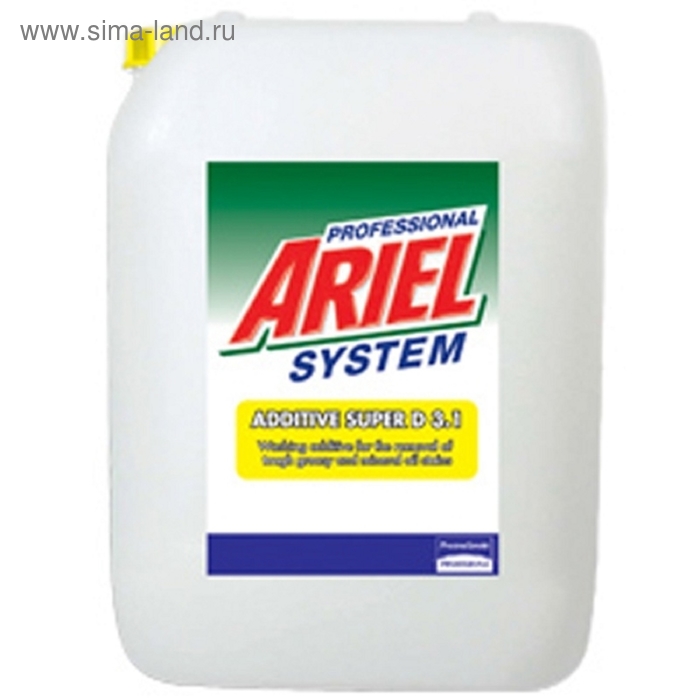 Моющее средство Ariel Professional System Additive Super D 3.1 от жира и пятен, 20 л - Фото 1