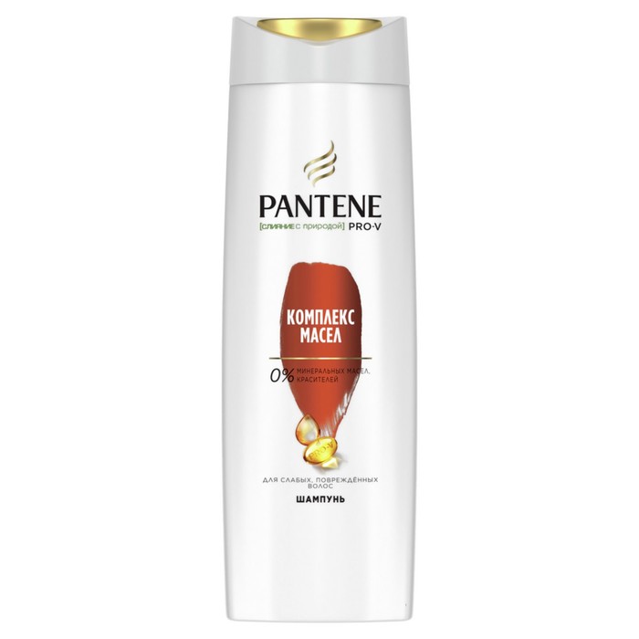 Шампунь для волос Pantene Слияние с природой «Комплекс масел», 400 мл - Фото 1