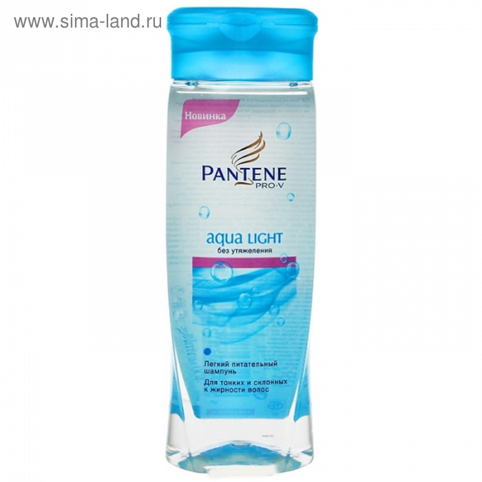 Шампунь для волос Pantene Pro-v Aqua Light, питание, для тонких склонных к жирности волос, 600 мл - Фото 1