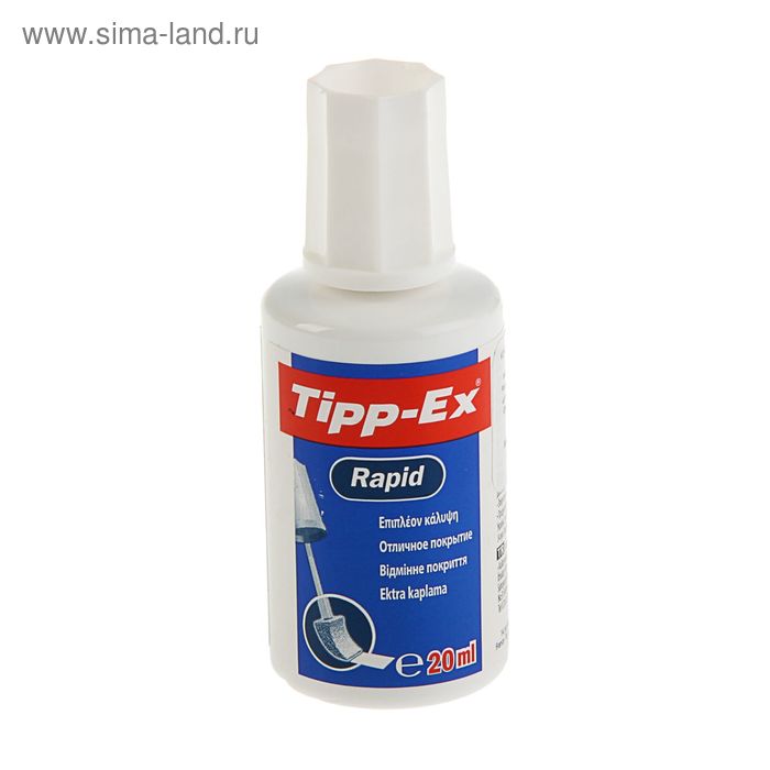 Корректирующая жидкость Tipp-Ex Rapid 20 мл, поролоновый аппликатор - Фото 1