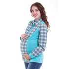Блузка для беременных, размер 46, рост 168 см, цвет бирюзовый (арт. 30818973) - Фото 1