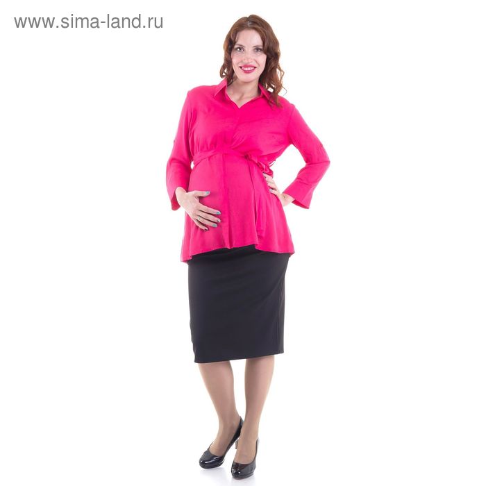 Блузка для беременных, размер 42, рост 168 см, цвет розовый (арт. 311111637) - Фото 1