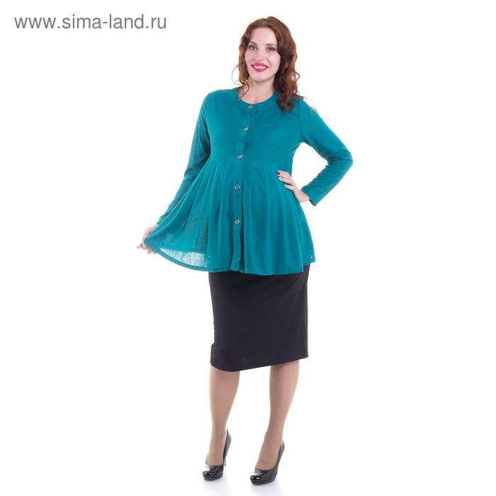 Блузка для беременных, размер 44, рост 168 см, цвет зелёный (арт. 40075484) - Фото 1