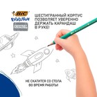 Набор карандашей чернографитных 3 штуки BIC «Evolution», НВ, пластиковый, с ластиком - Фото 3