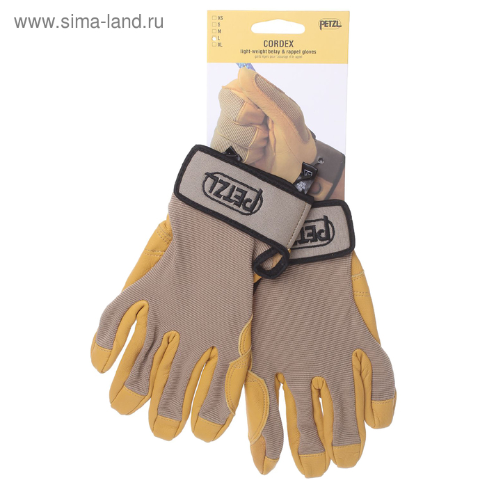 Перчатки Petzl CORDEX, цвет желтый, размер L - Фото 1